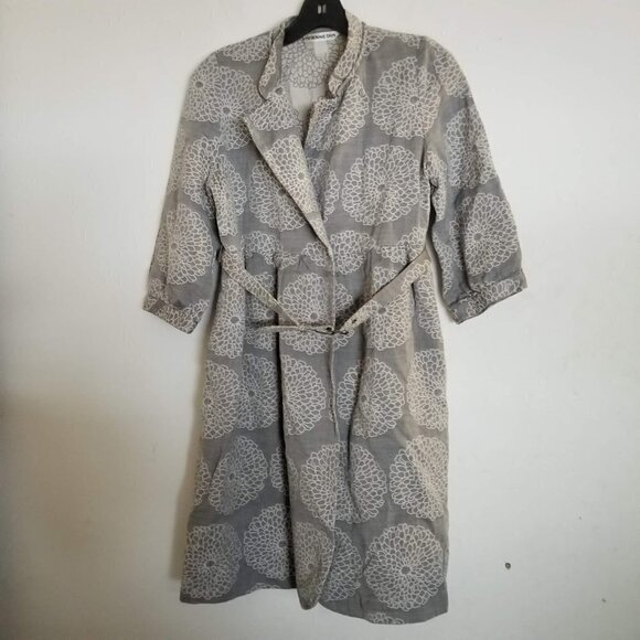 Vivienne Tam Floral Print Belted Light Weight Coat - Picture 13 of 13